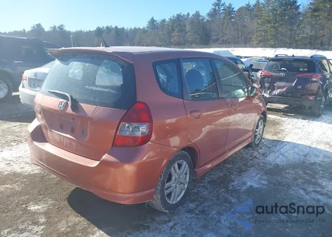 2007 Honda Fit Sport из США, поврежденный, VIN JHMGD38657S008816